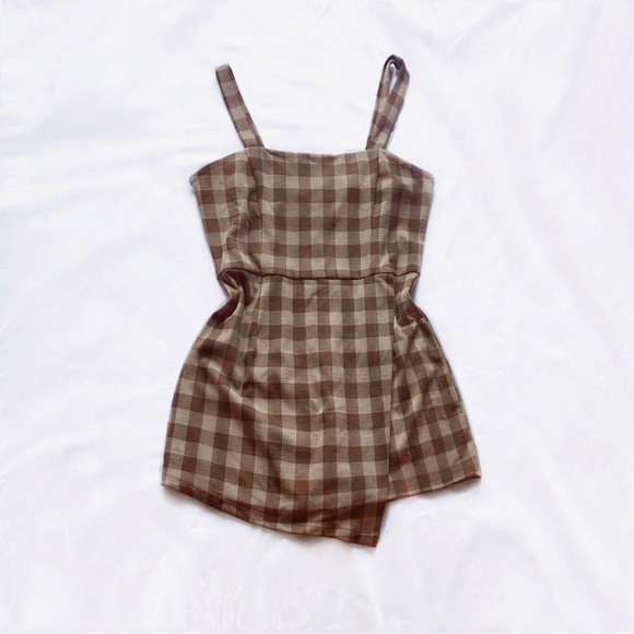 forever 21 ⋆ gingham skort romper - Picture 1 of 8